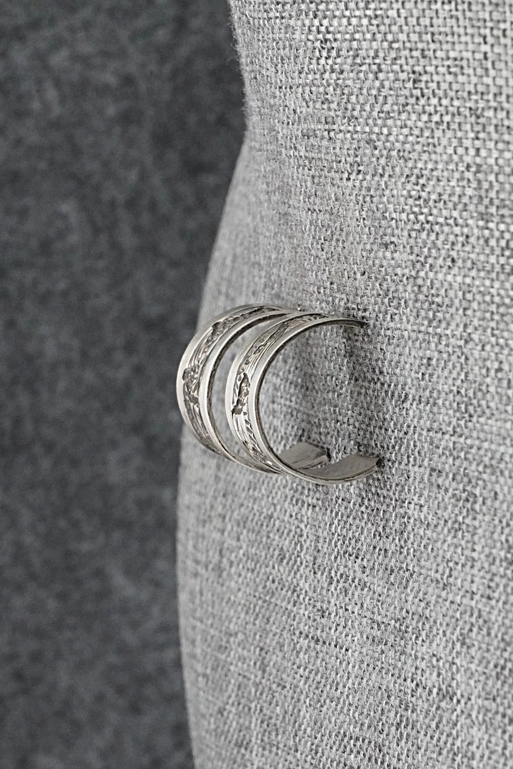 Sterling Silver Hoop Earrings - Elaine Becenti