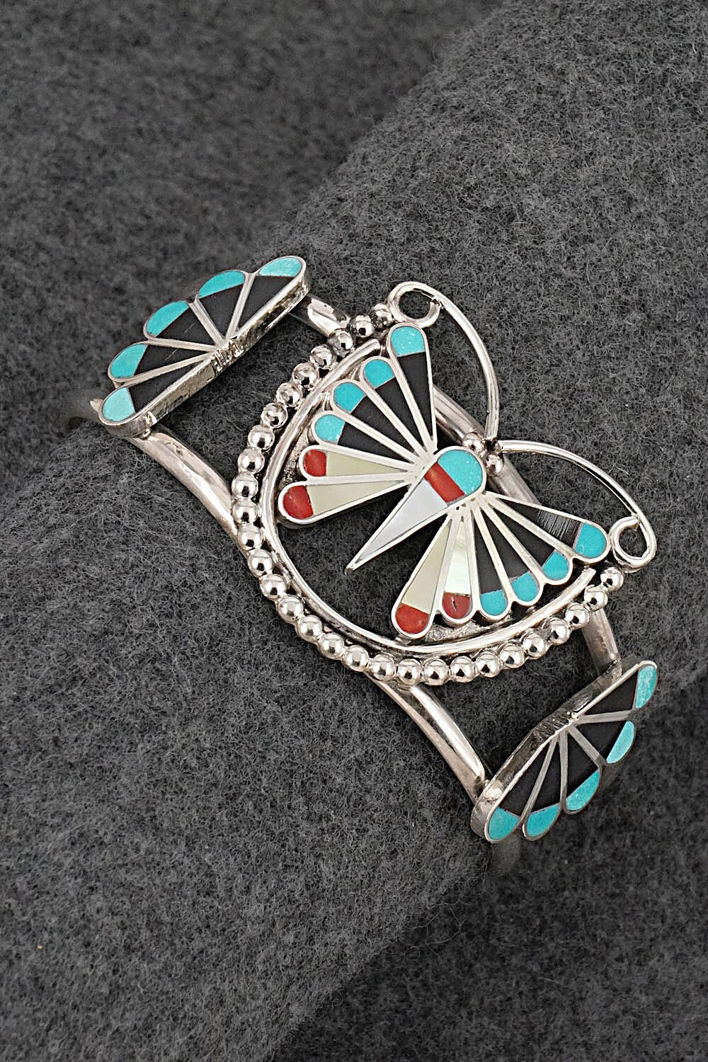 Multi-Stone & Sterling Silver Bracelet - Adrian Wallace