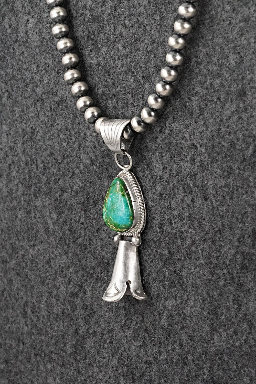 Turquoise & Sterling Silver Necklace - Samuel Yellowhair