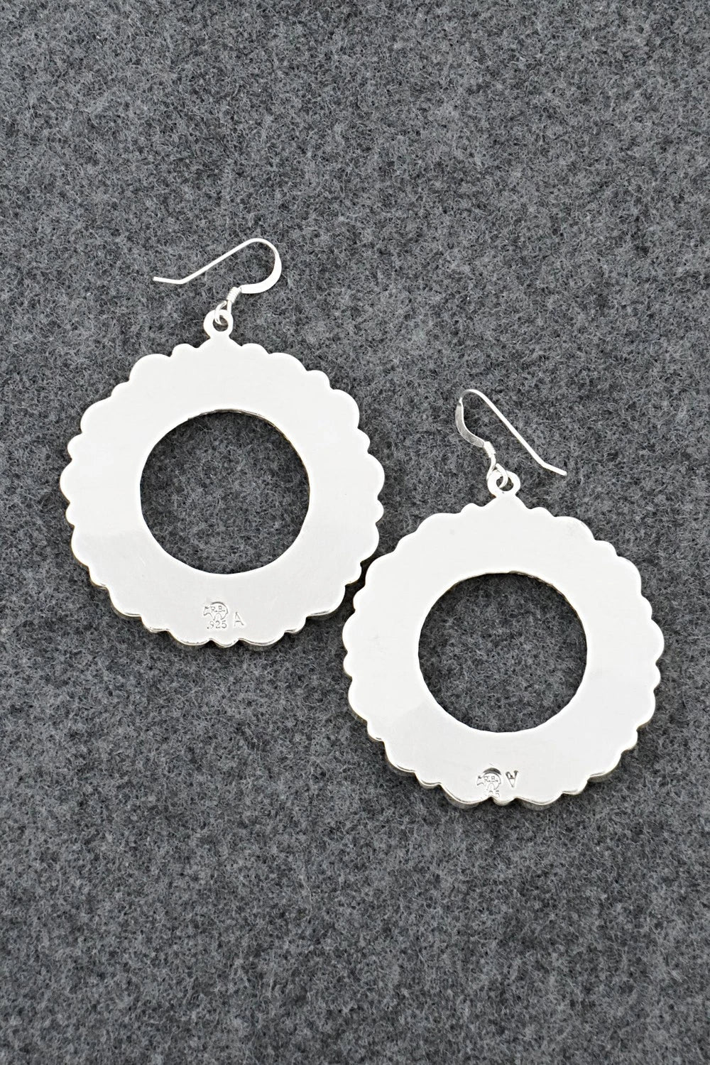 Turquoise & Sterling Silver Earrings - Arlene Lewis