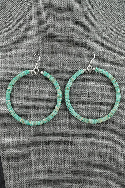 Turquoise & Sterling Silver Earrings - Doreen Jake