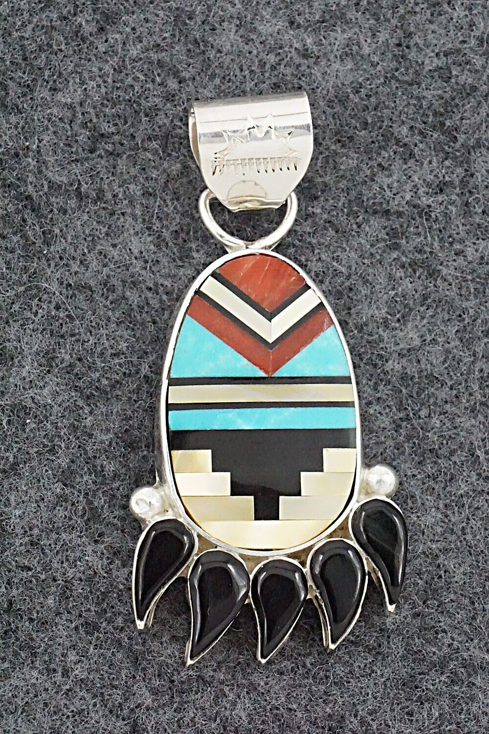 Multi-Stone & Sterling Silver Pendant - Michelle Peina
