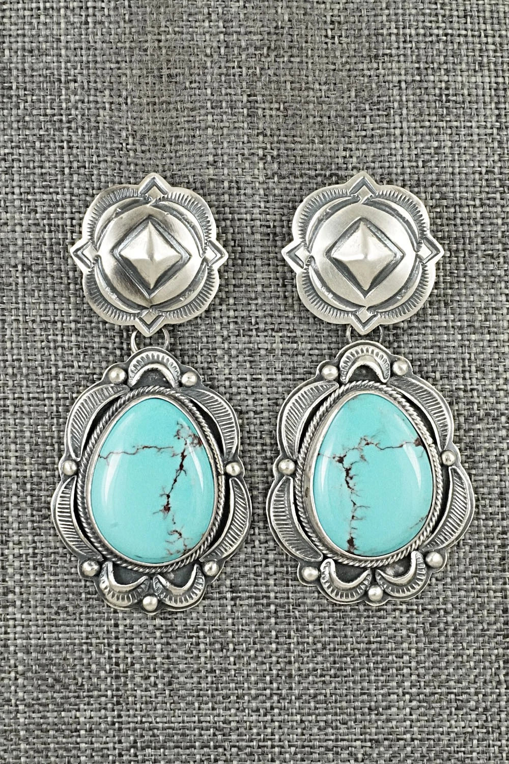 Turquoise & Sterling Silver Earrings - Randy Boyd