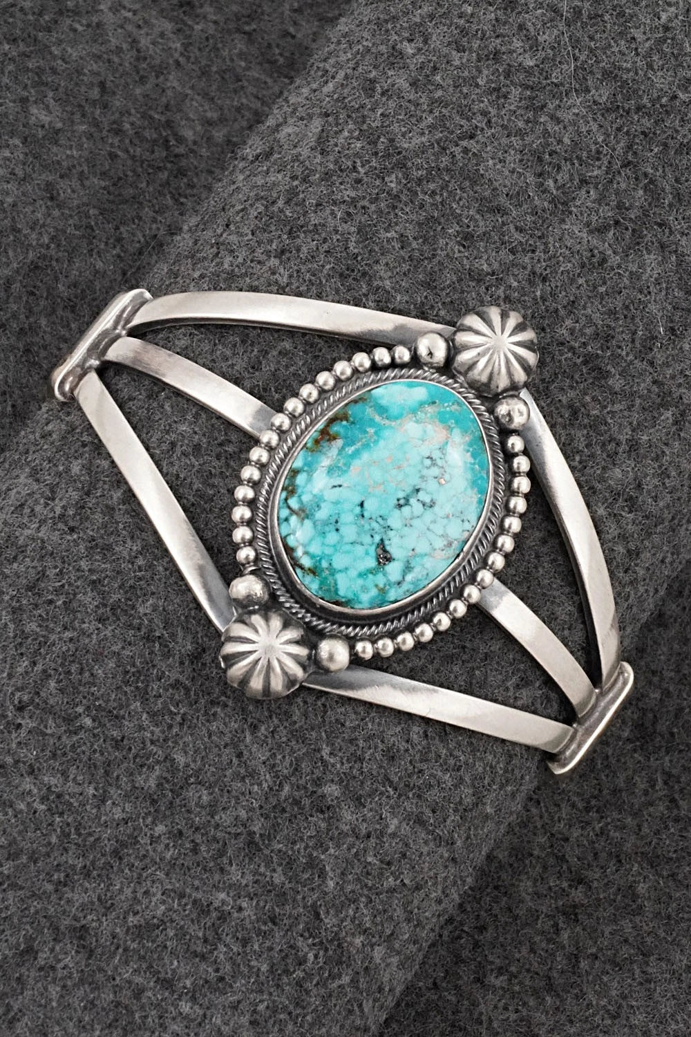 Turquoise & Sterling Silver Bracelet - Darrin Livingston