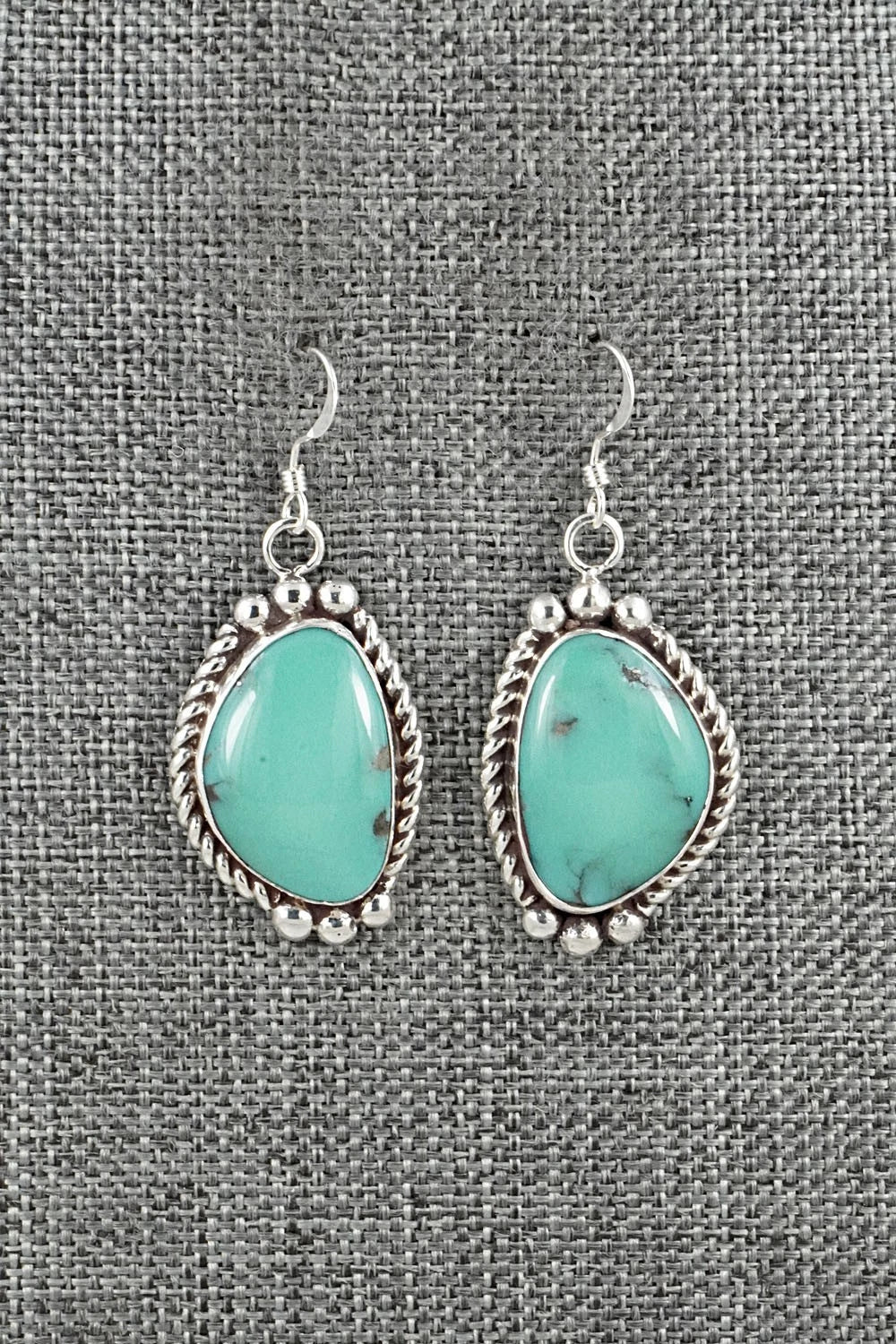 Turquoise & Sterling Silver Earrings - Antwone Brown