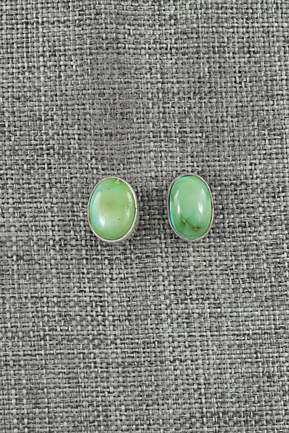 Turquoise & Sterling Silver Earrings - Eugene Gruber