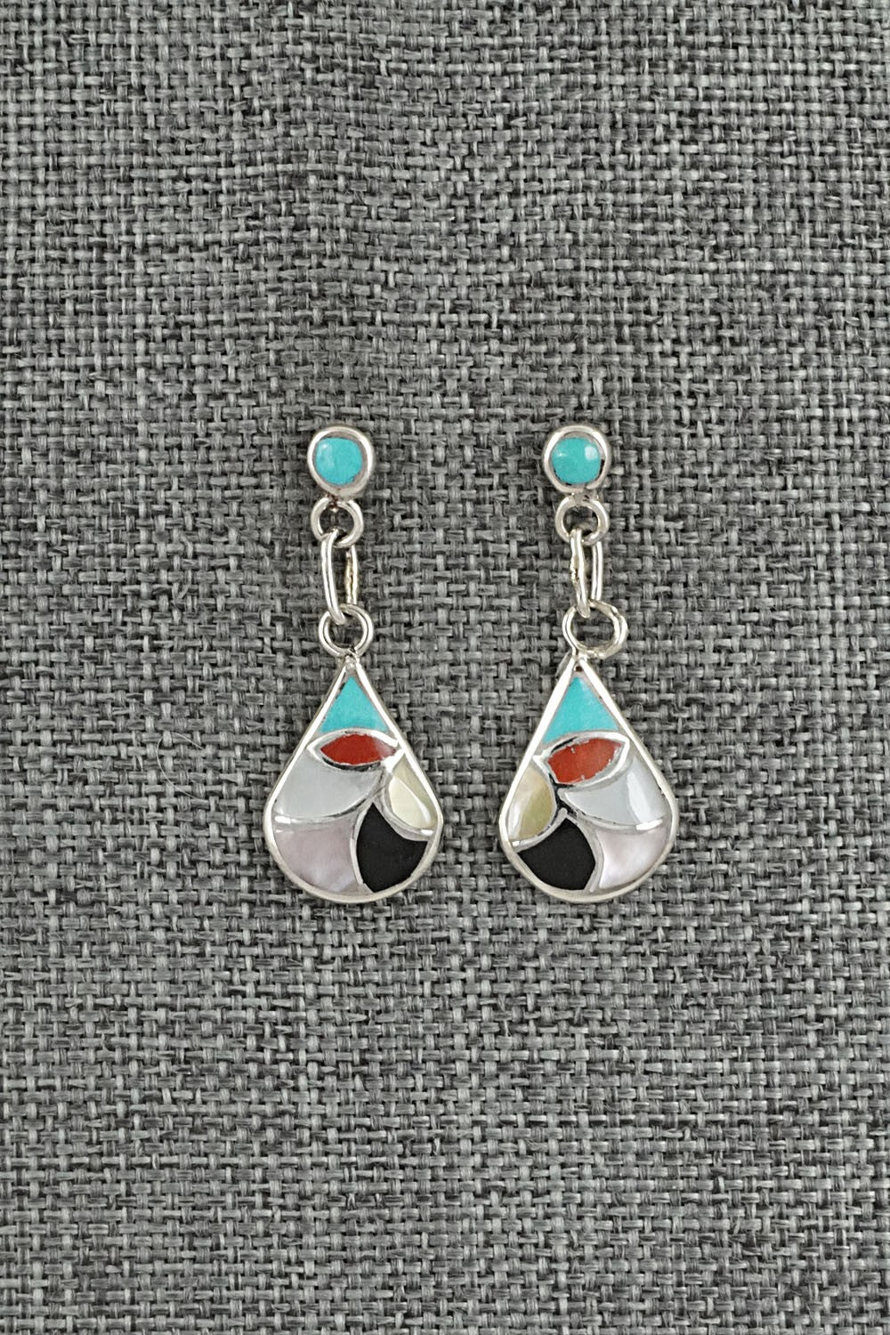 Multi-Stone & Sterling Silver Earrings - Orena Leekya