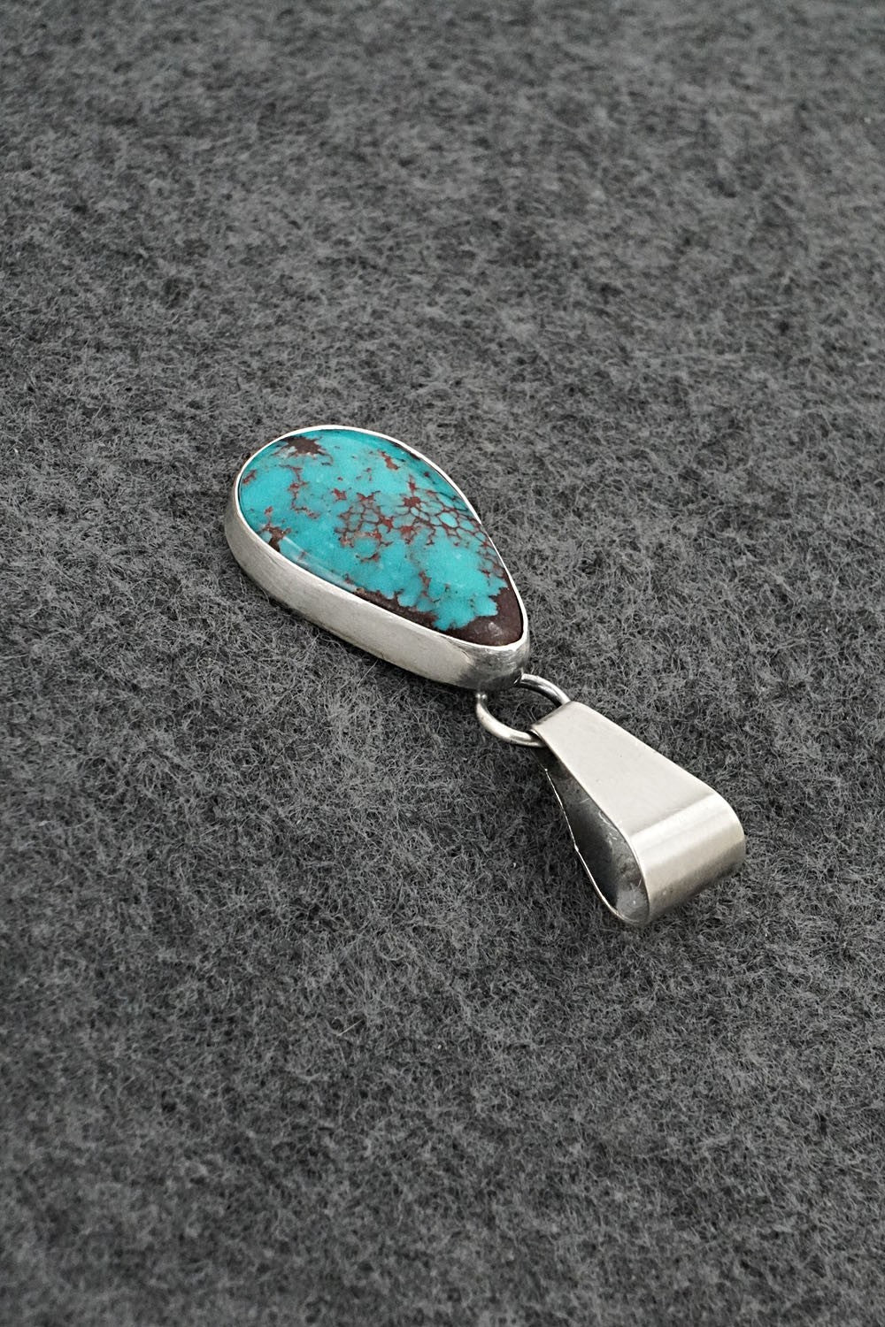 Turquoise & Sterling Silver Pendant - Rena Begay
