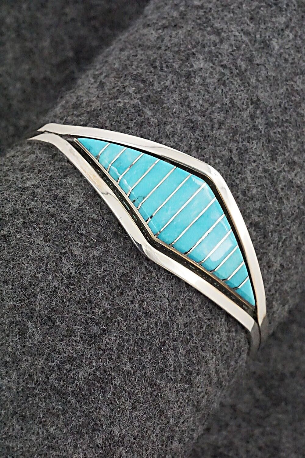 Turquoise & Sterling Silver Bracelet - Marvin Luarkie