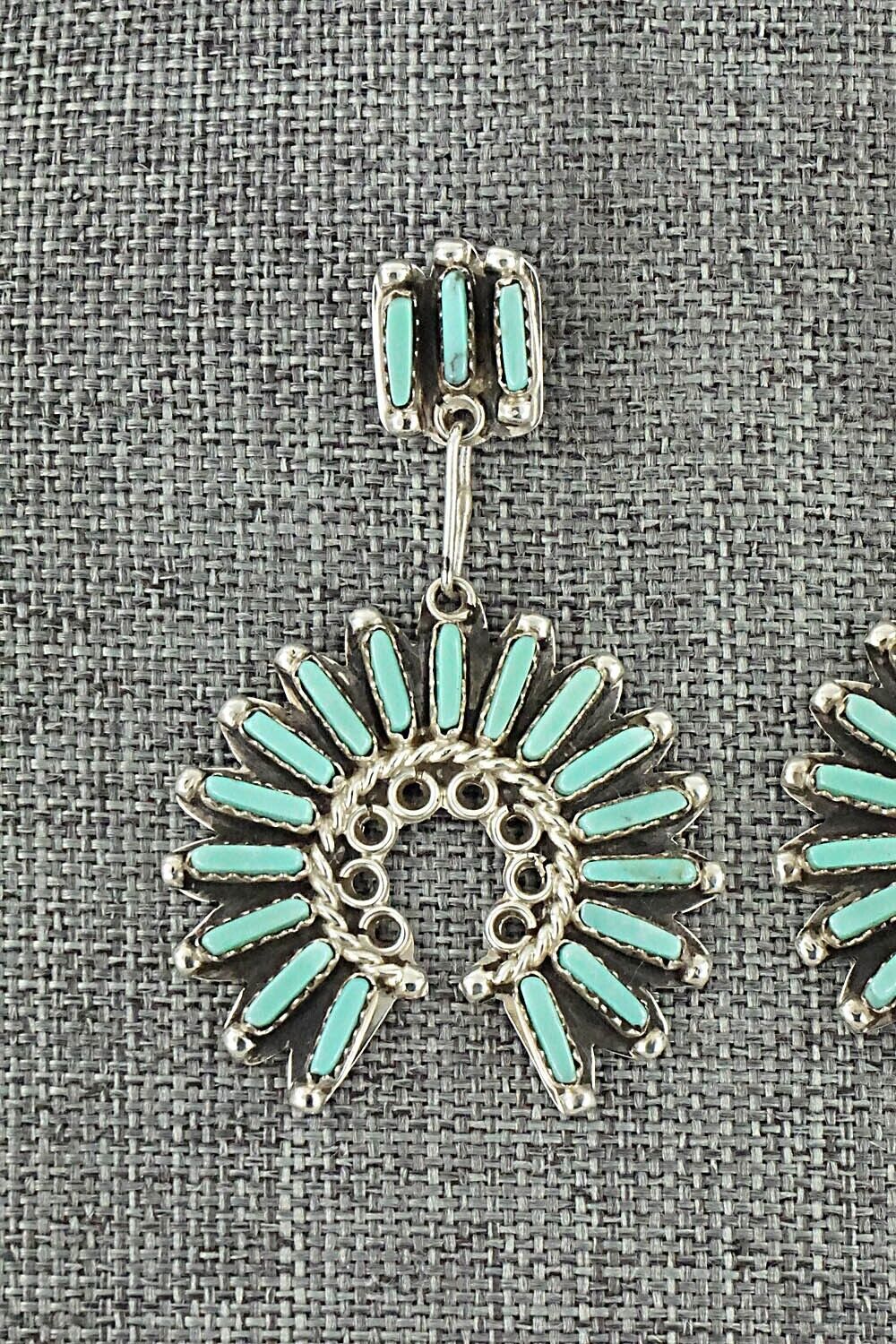 Turquoise & Sterling Silver Earrings - Geraldine Faber