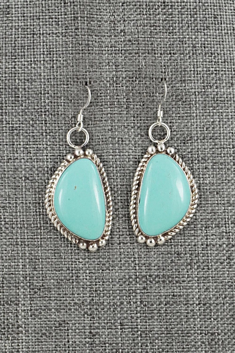 Turquoise & Sterling Silver Earrings - Antwone Brown