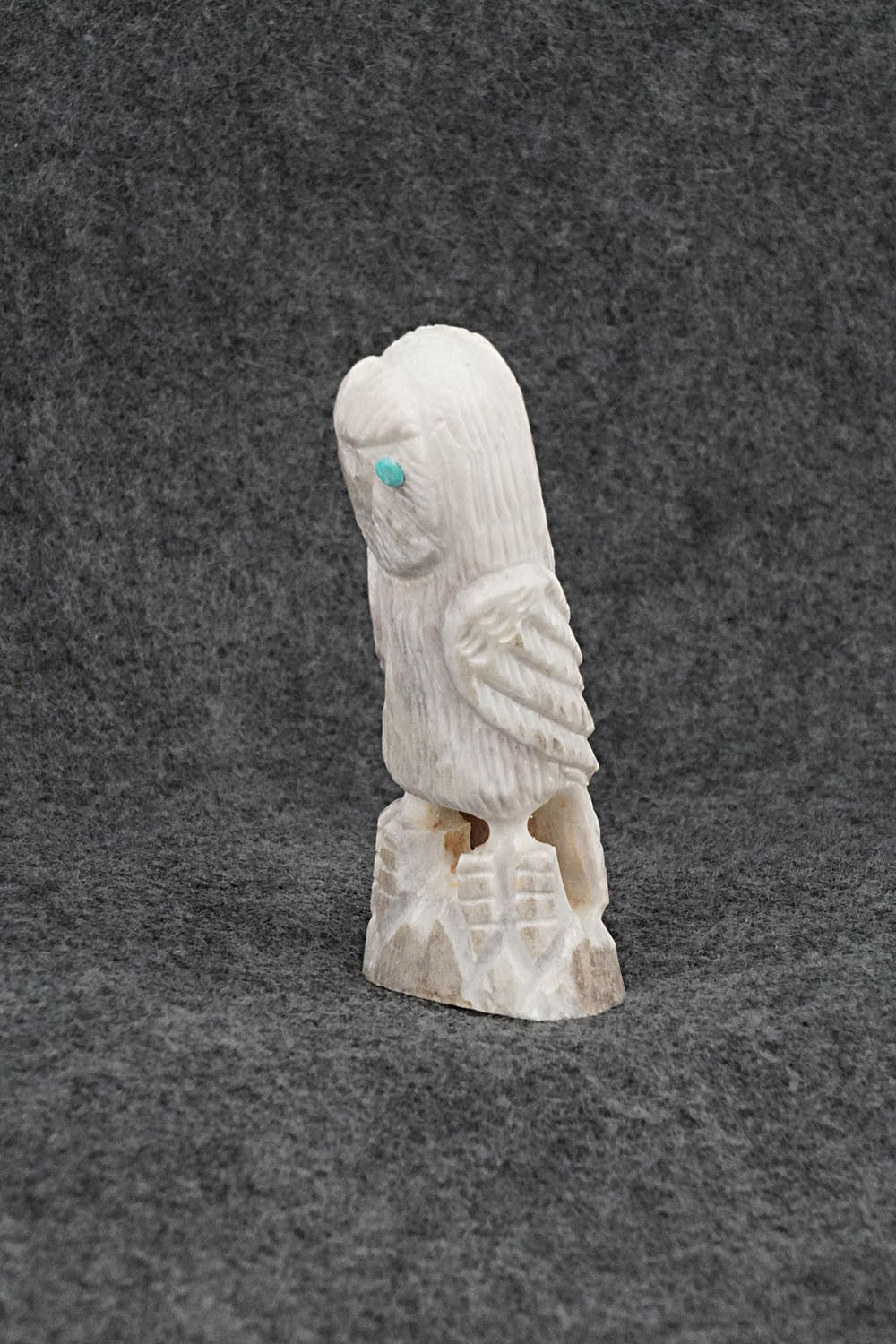 Owl Zuni Fetish Carving - Garrick Weeka