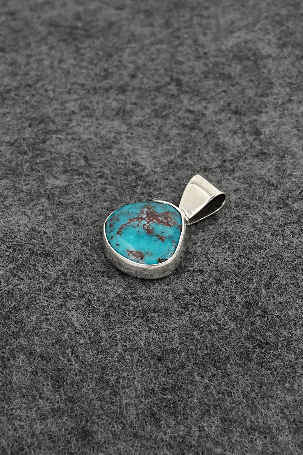 Turquoise & Sterling Silver Pendant - Rena Begay