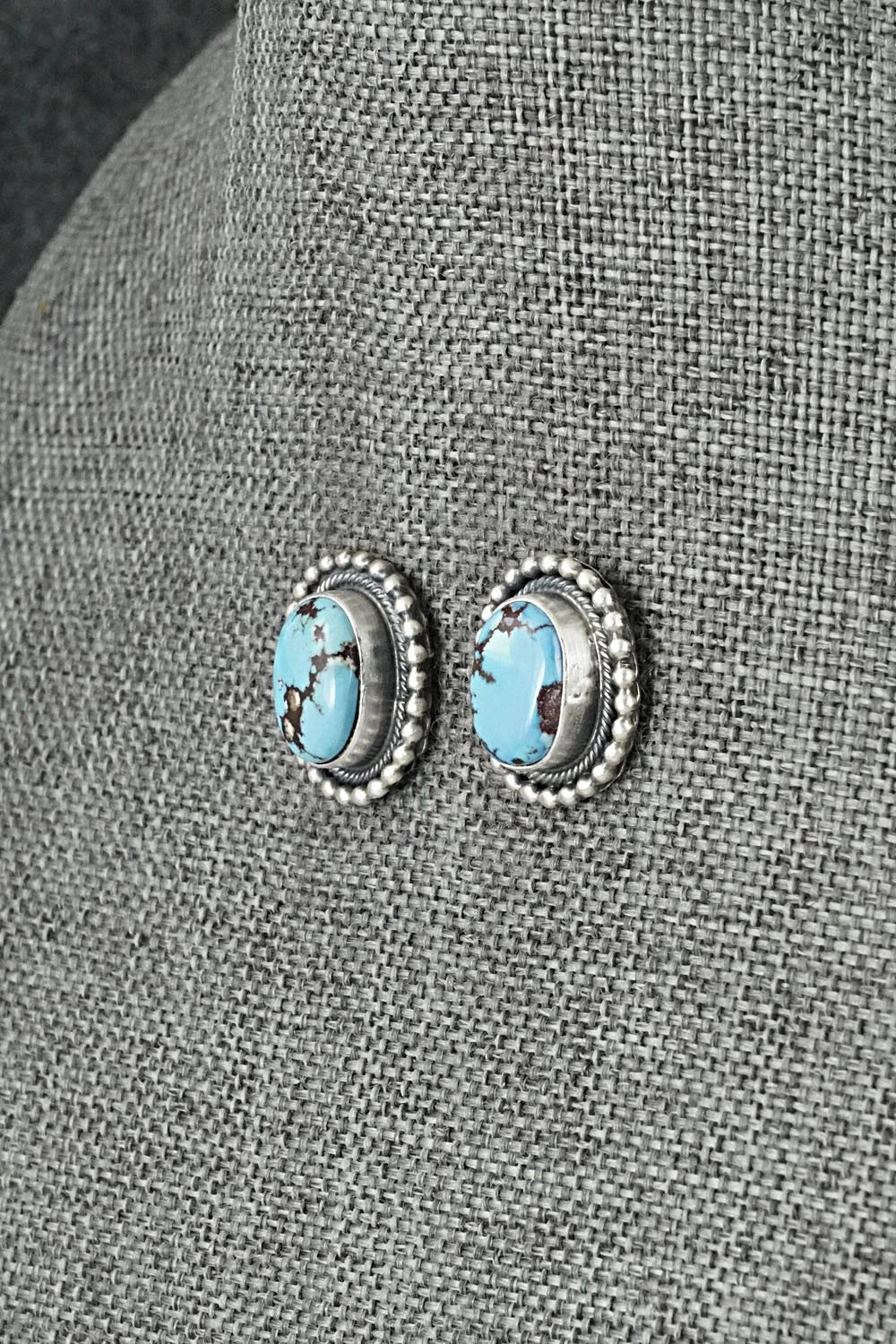 Turquoise & Sterling Silver Squash Blossom Set - Darrin Livingston