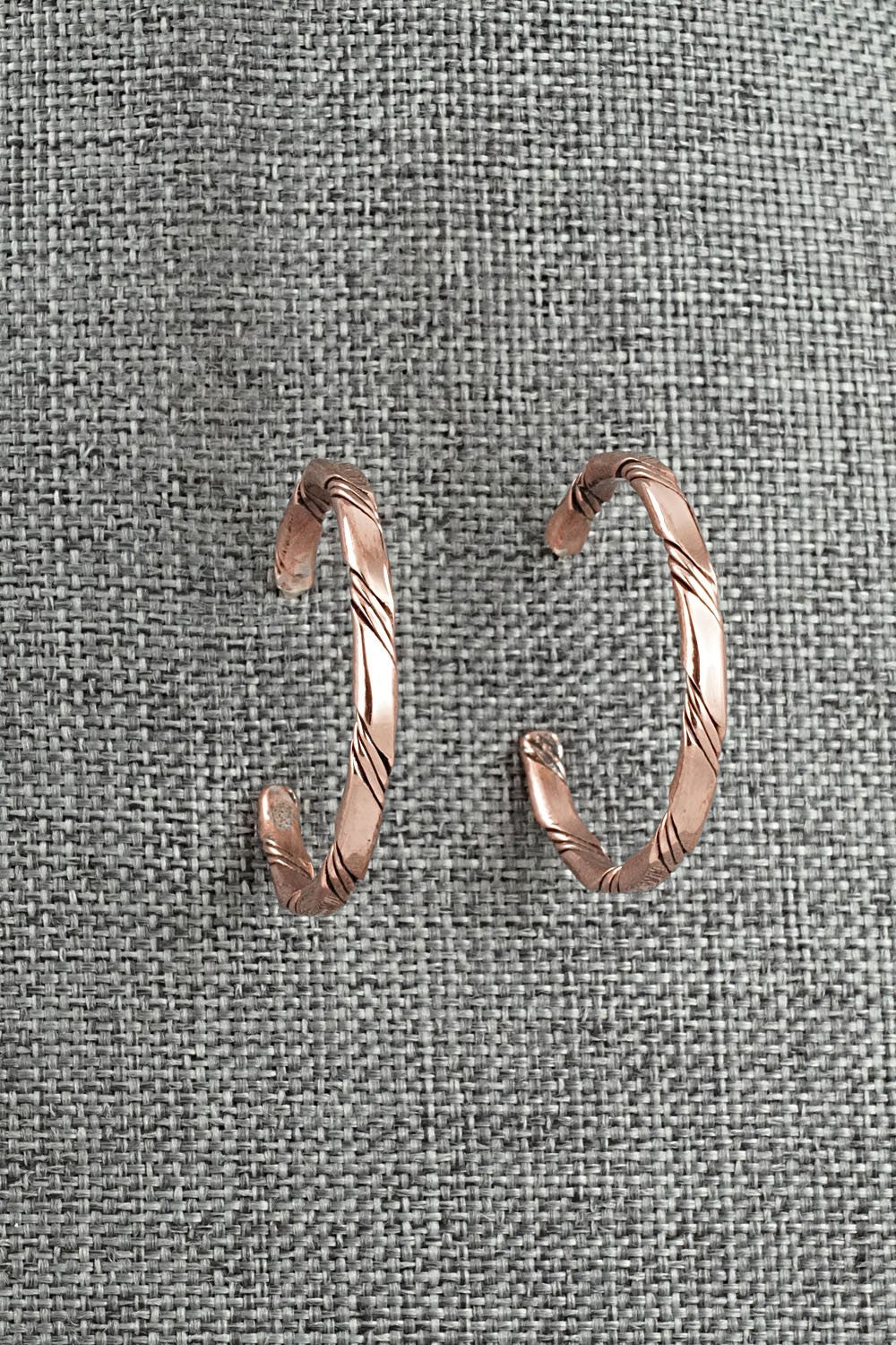 Copper Hoop Earrings - Elaine Tahe