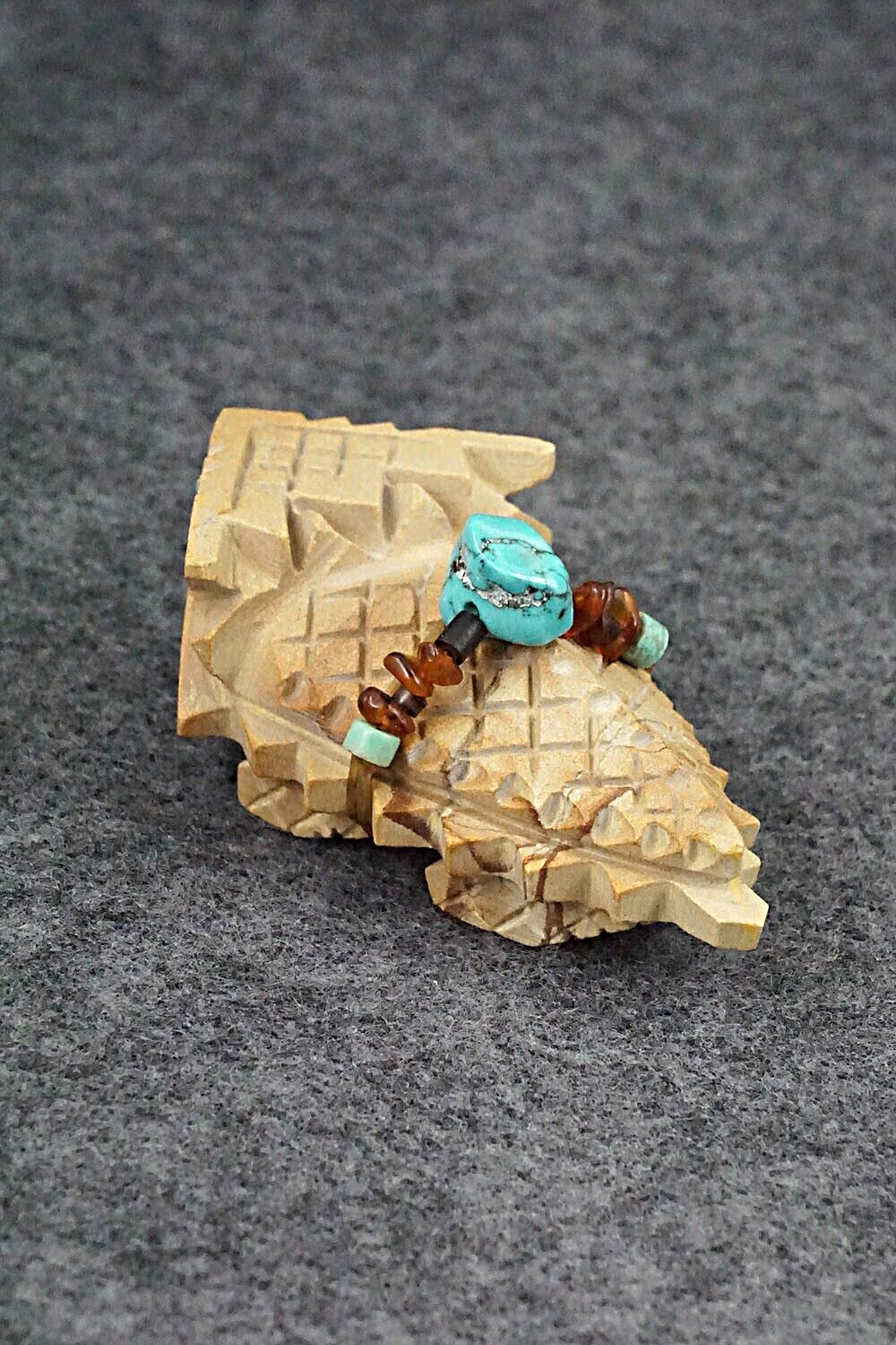 Horned Toad Zuni Fetish Carving - Douglas Martza