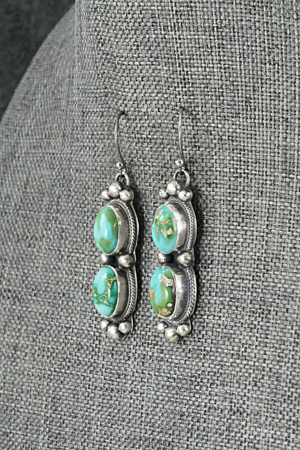 Turquoise & Sterling Silver Squash Blossom Set - Kathleen Livingston