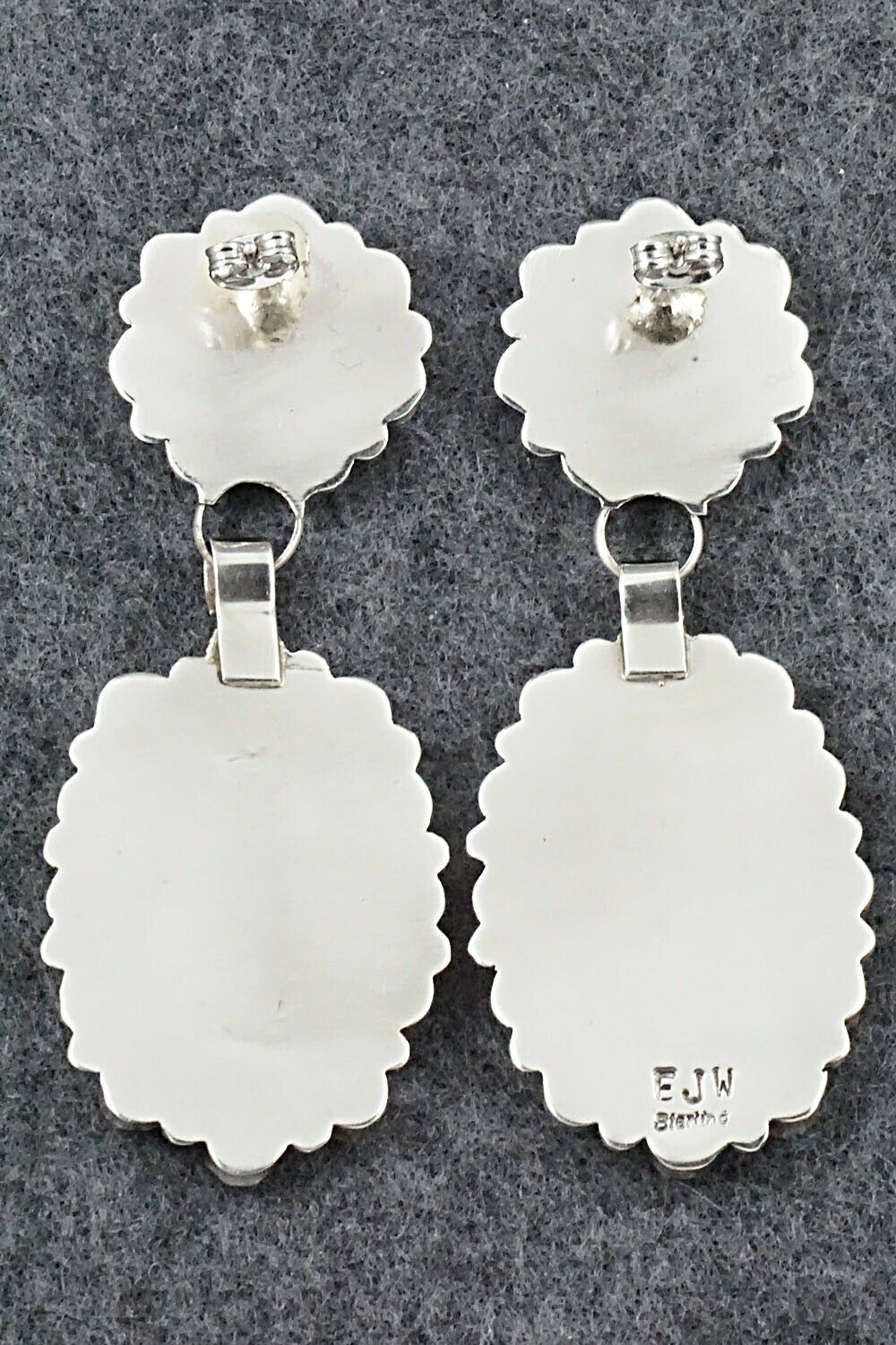Turquoise & Sterling Silver Earrings - Eunise Wilson