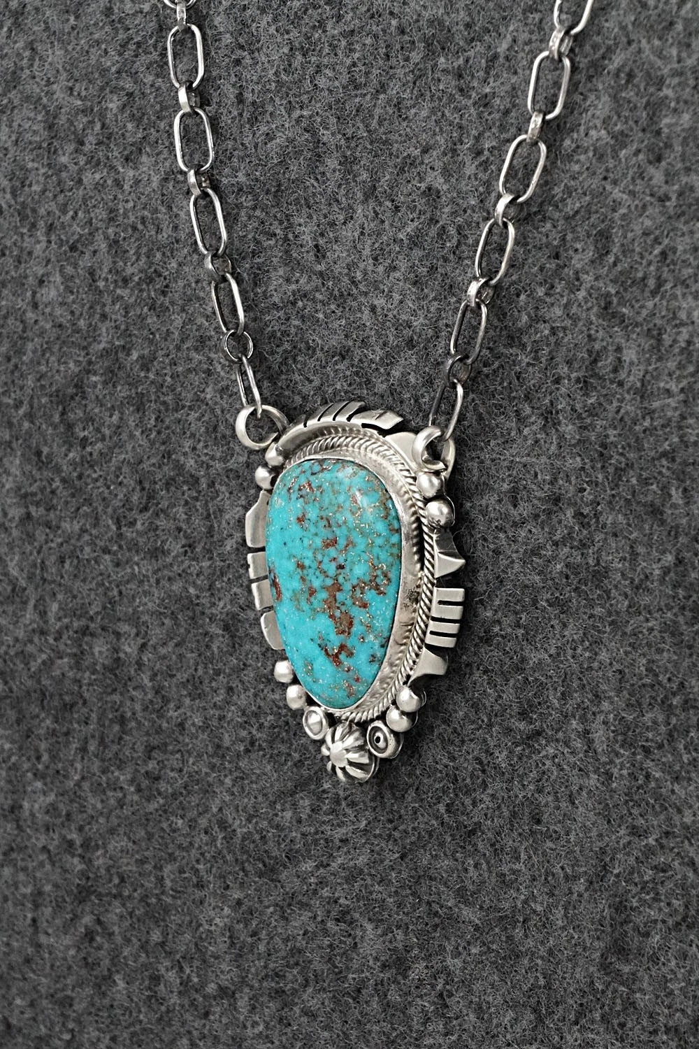 Turquoise & Sterling Silver Necklace - Daniel Benally
