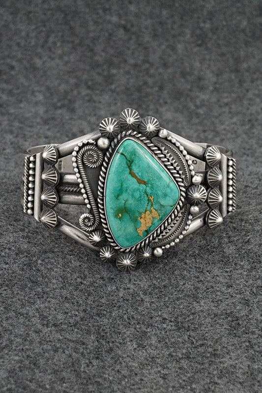 Turquoise & Sterling Silver Bracelet - Michael Calladitto