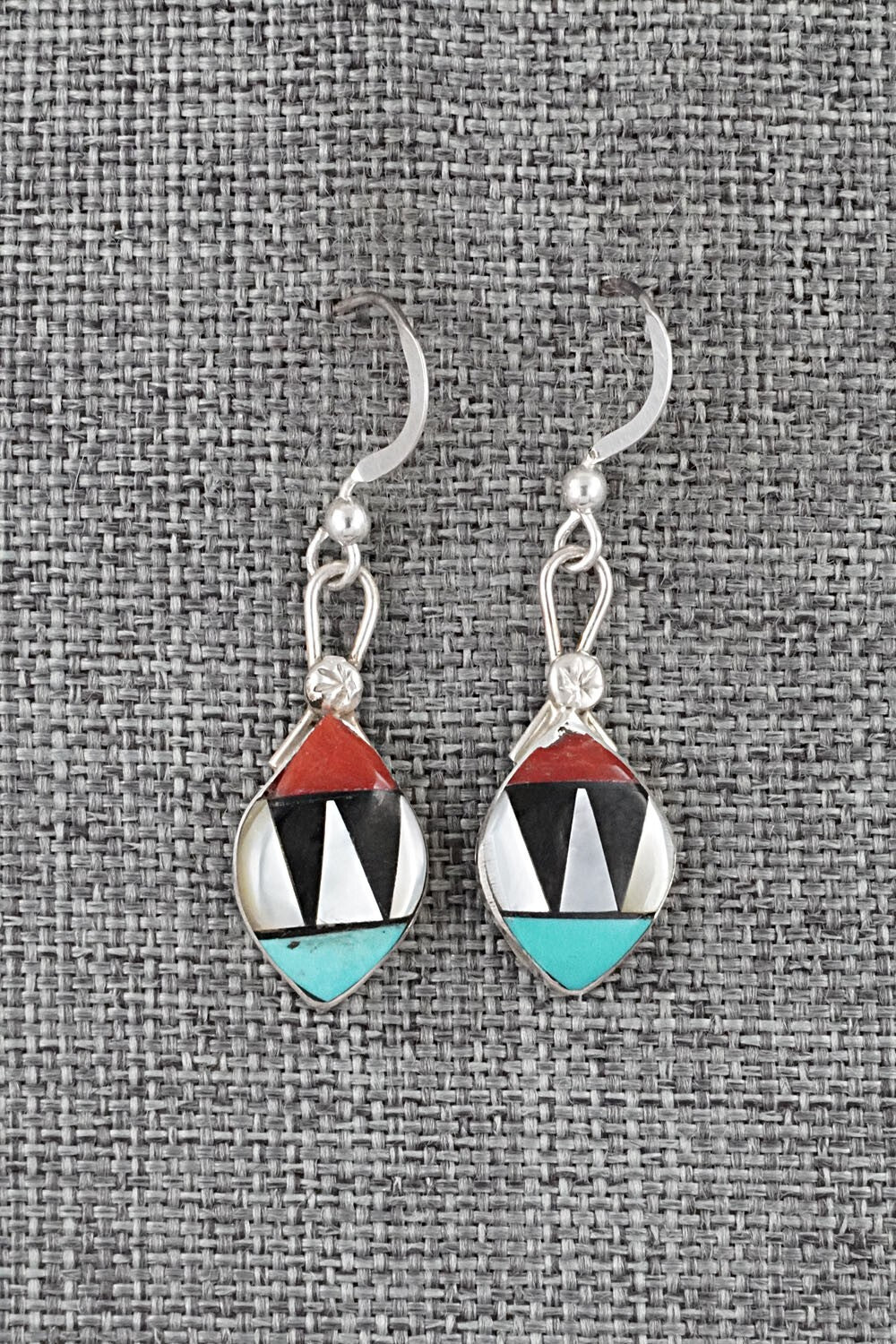 Multi-Stone Inlay & Sterling Silver Earrings - Ola Eriacho
