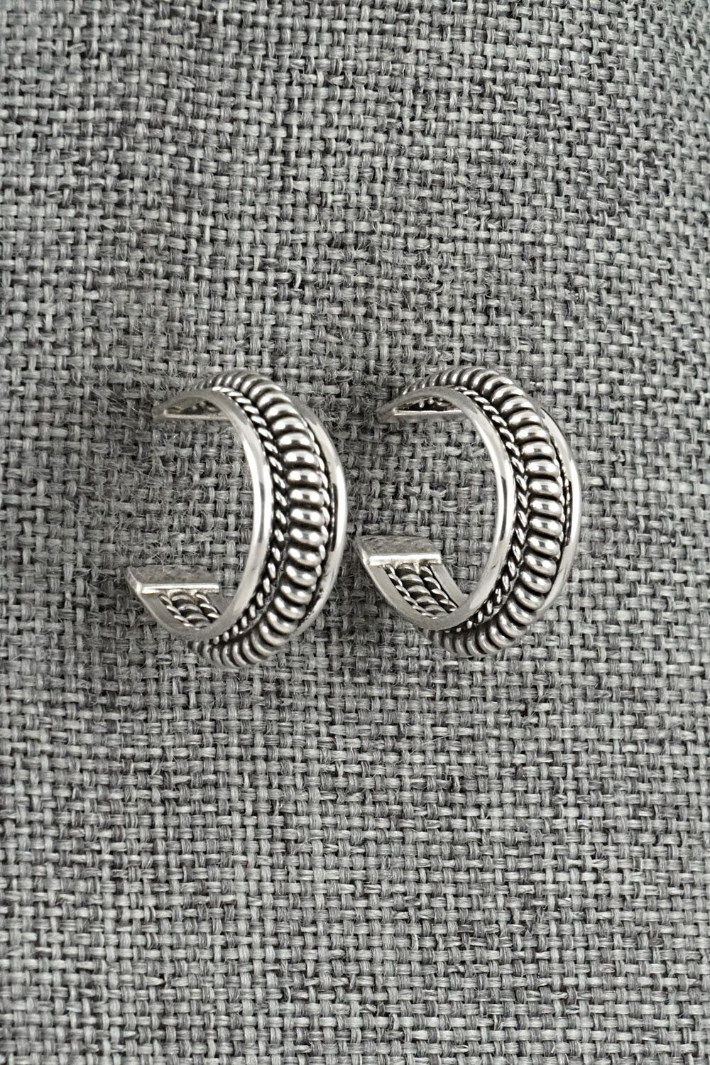 Sterling Silver Hoop Earrings - Elaine Tahe
