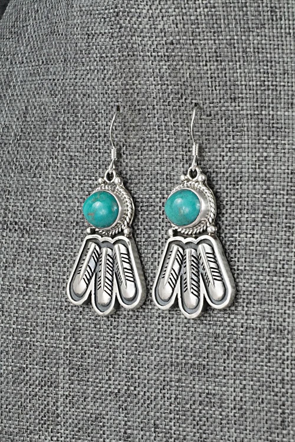 Turquoise & Sterling Silver Earrings - Sharon McCarthy