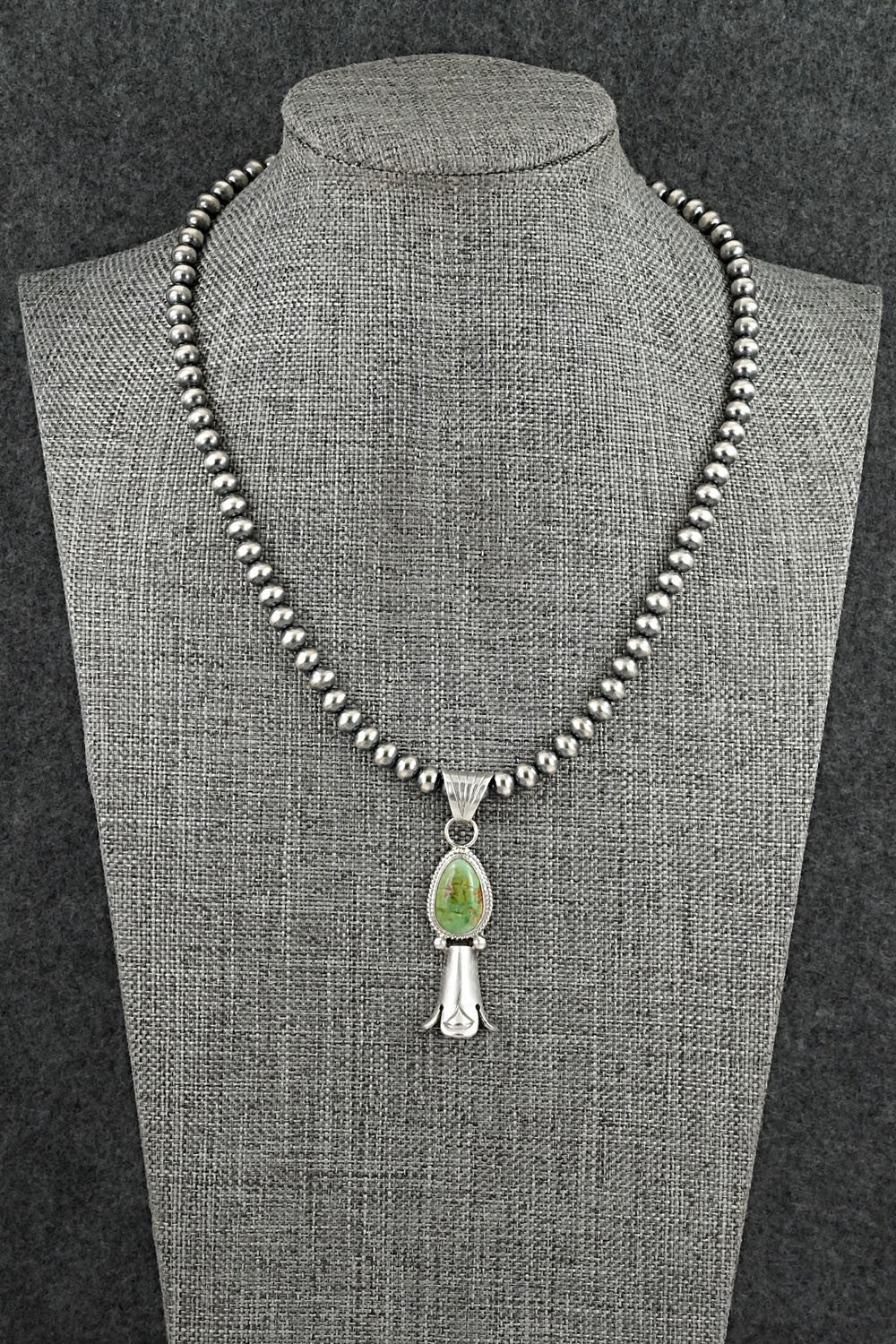 Turquoise & Sterling Silver Necklace - Samuel Yellowhair