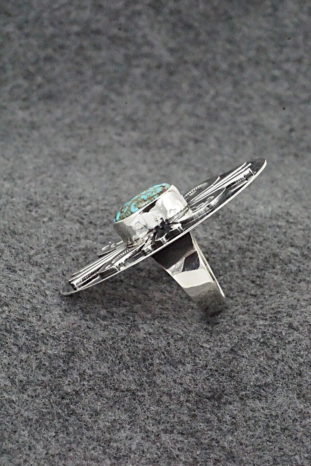 Turquoise & Sterling Silver Ring - Marita Benally - Size 7
