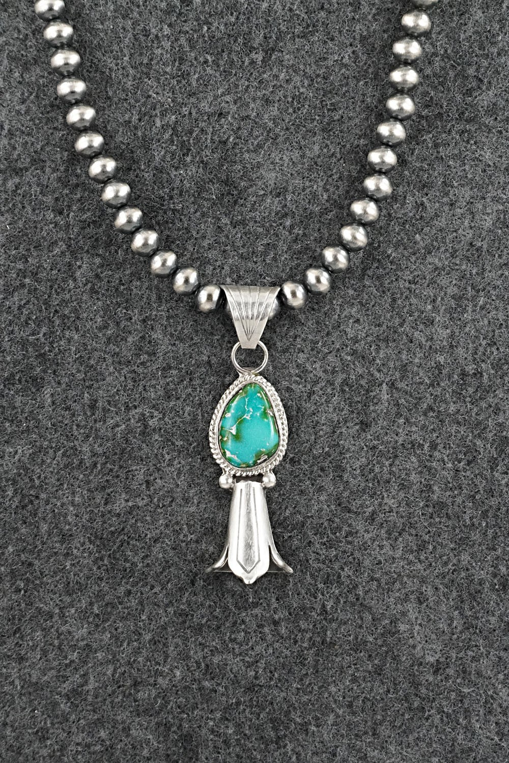 Turquoise & Sterling Silver Necklace - Samuel Yellowhair
