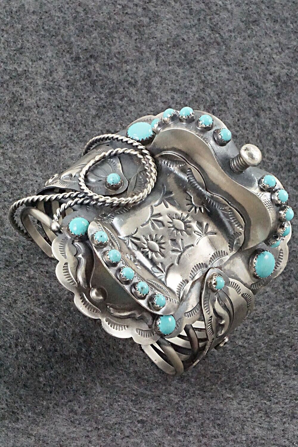 Turquoise & Sterling Silver Bracelet - Tim Yazzie