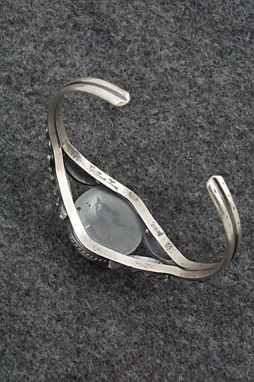 Turquoise & Sterling Silver Bracelet - Gilbert Tom