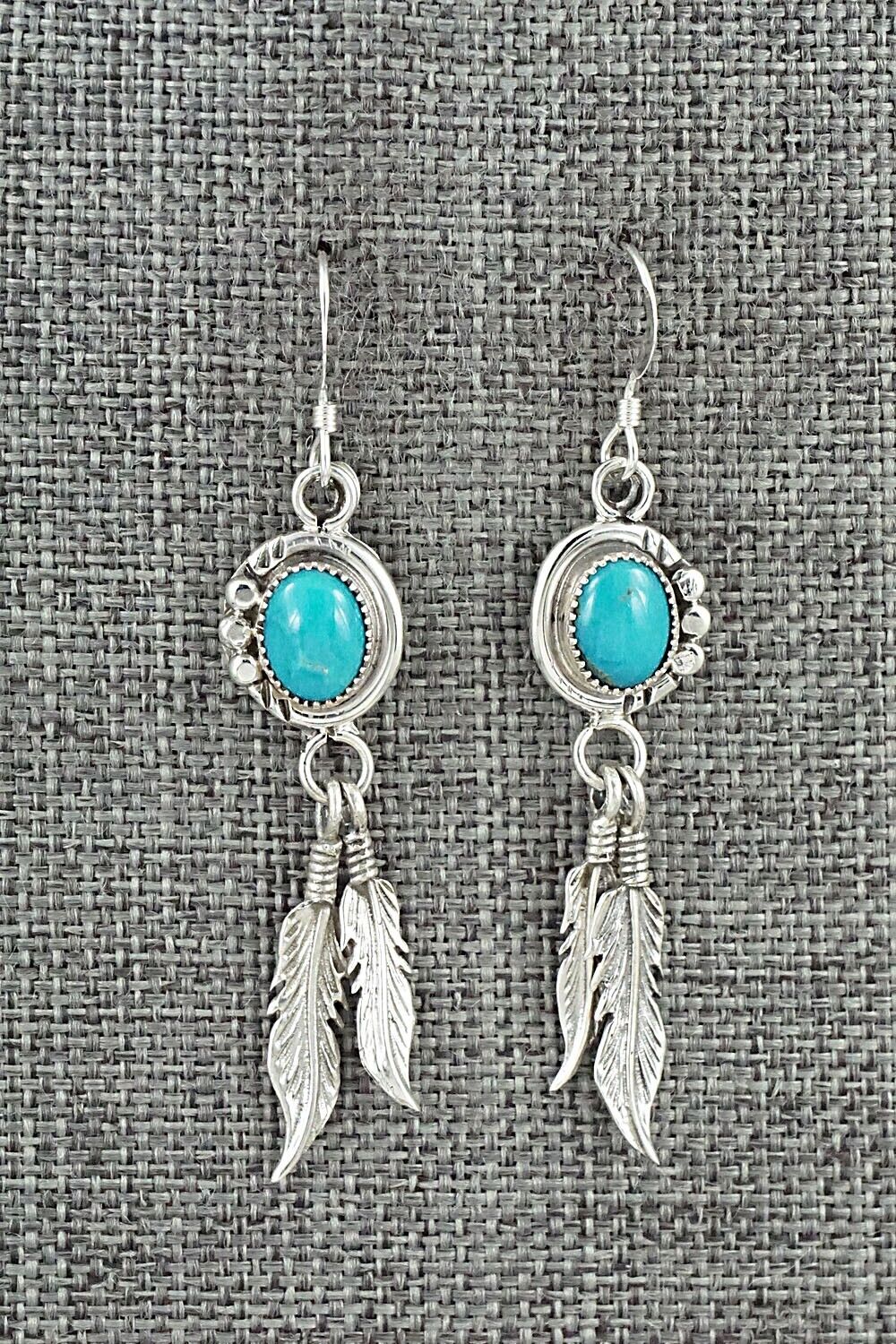 Turquoise & Sterling Silver Earrings - Rita Largo