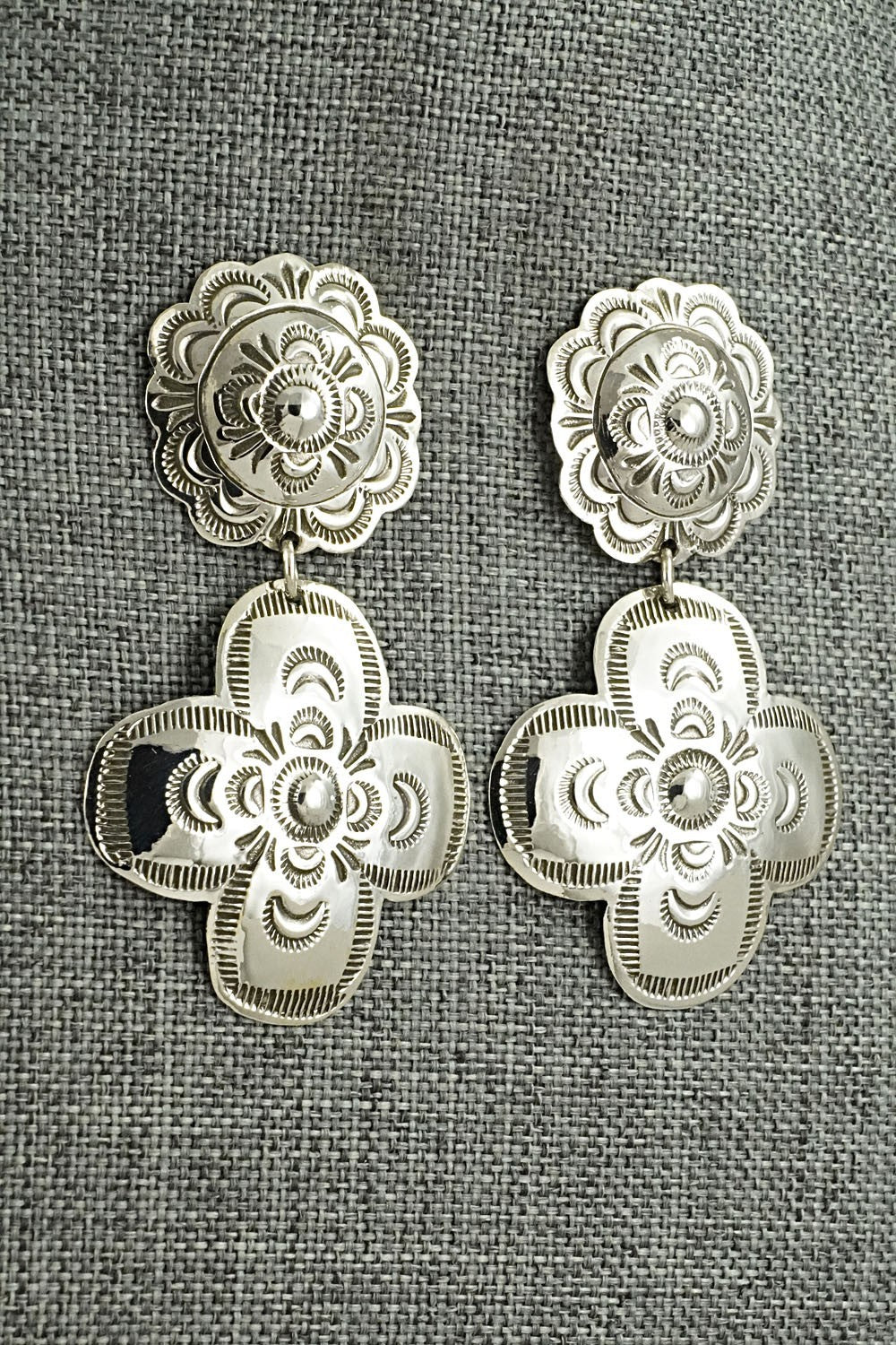 Sterling Silver Earrings - Bertha Begay