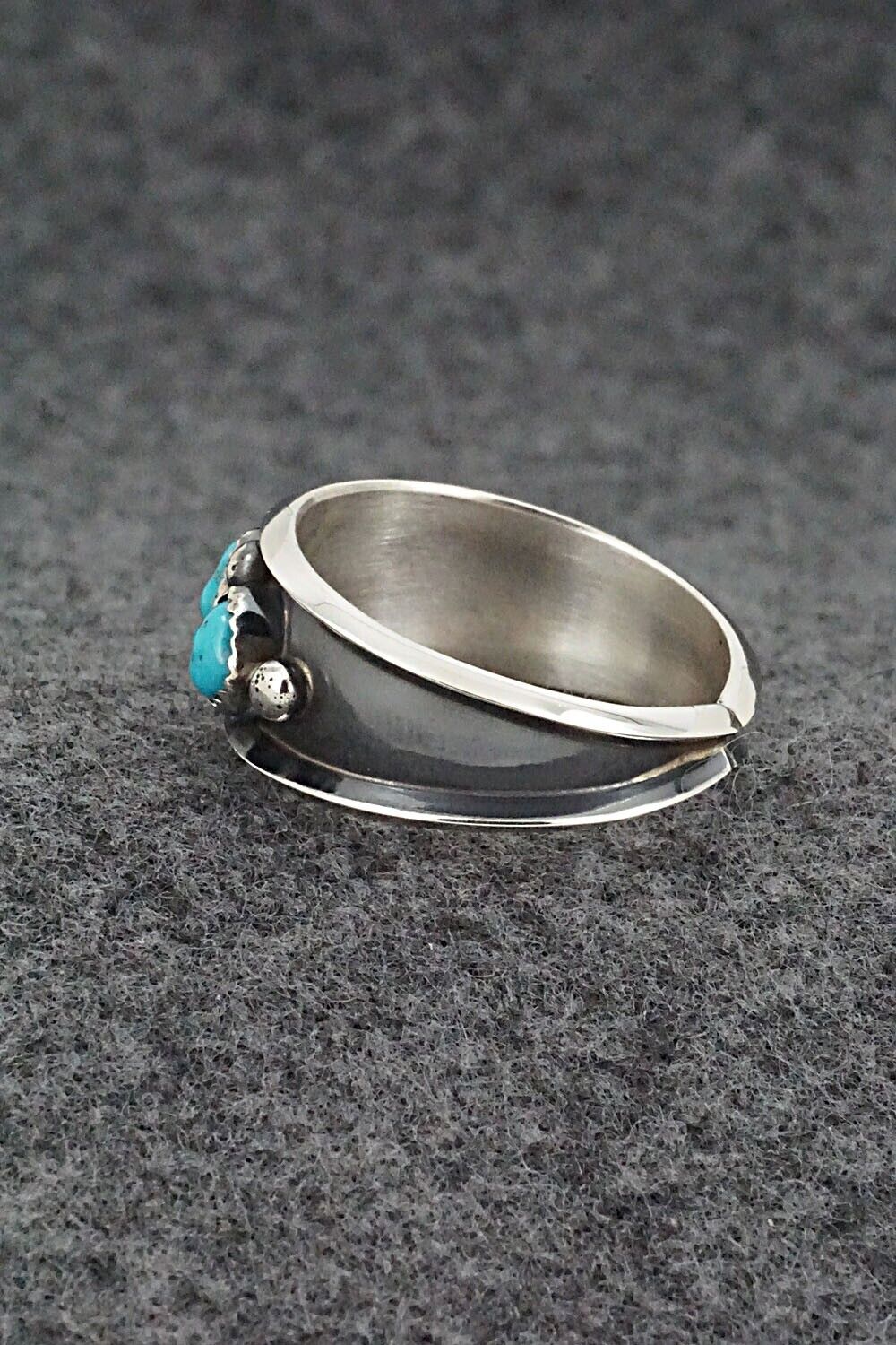 Turquoise & Sterling Silver Ring - Paul Largo - Size 12.5