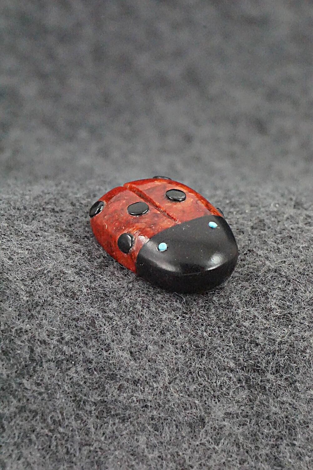 Ladybug Zuni Fetish Carving - Reynold Lunasee