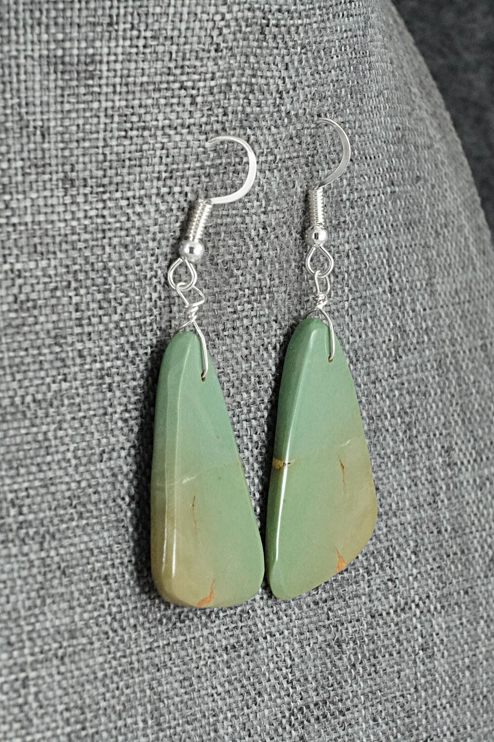 Turquoise & Sterling Silver Earrings - Louise Pete