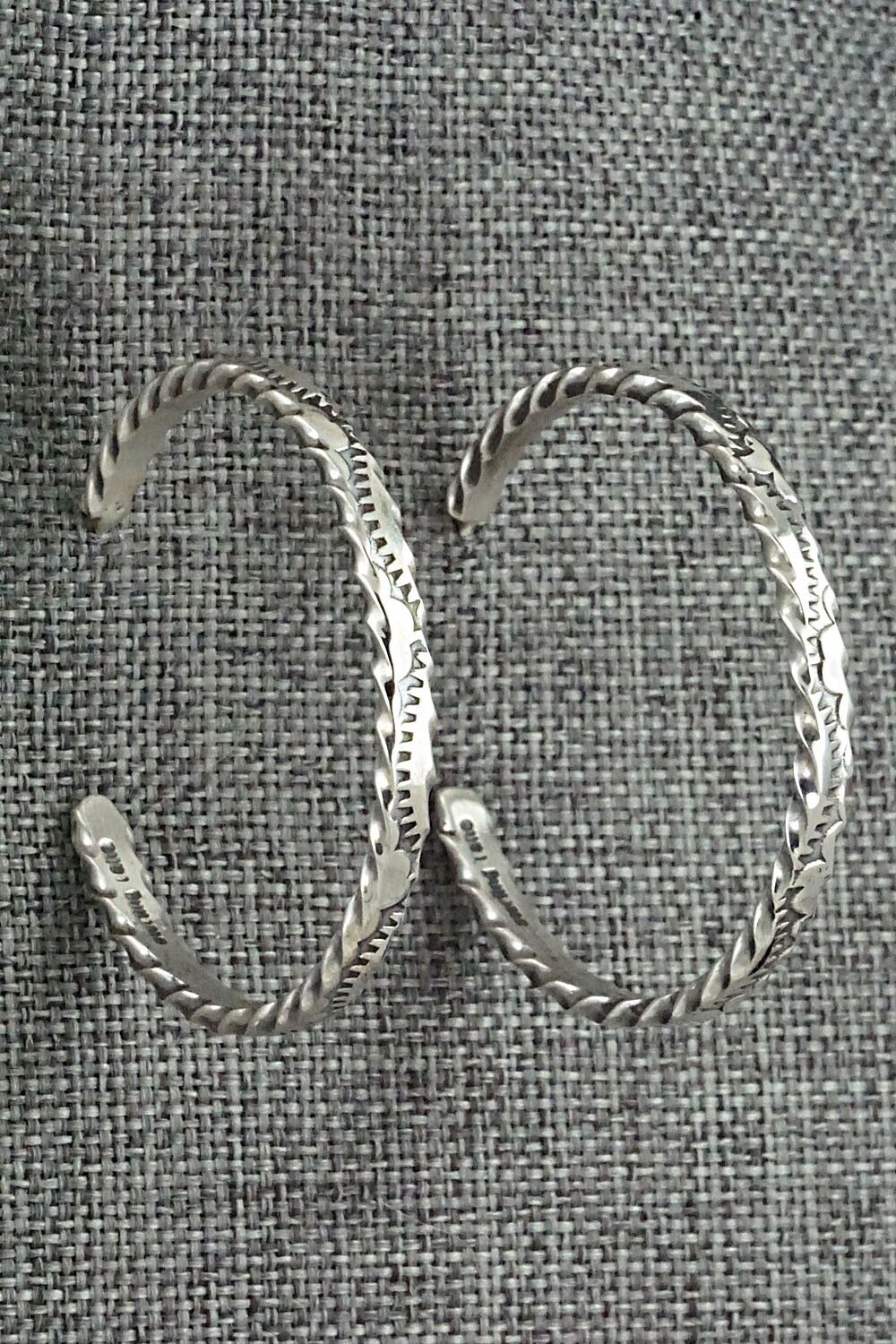 Sterling Silver Hoop Earrings - Elaine Tahe