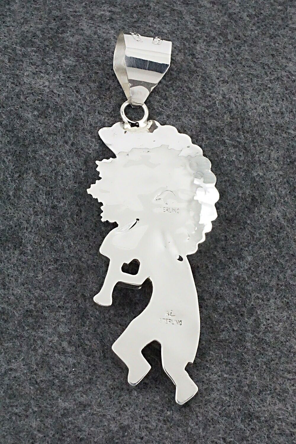 Turquoise & Sterling Silver Pendant - Alanzo Mariano