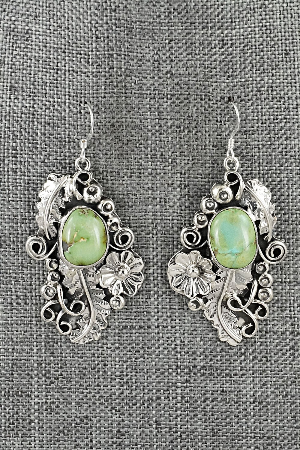 Turquoise & Sterling Silver Squash Blossom Set - Harry B. Yazzie