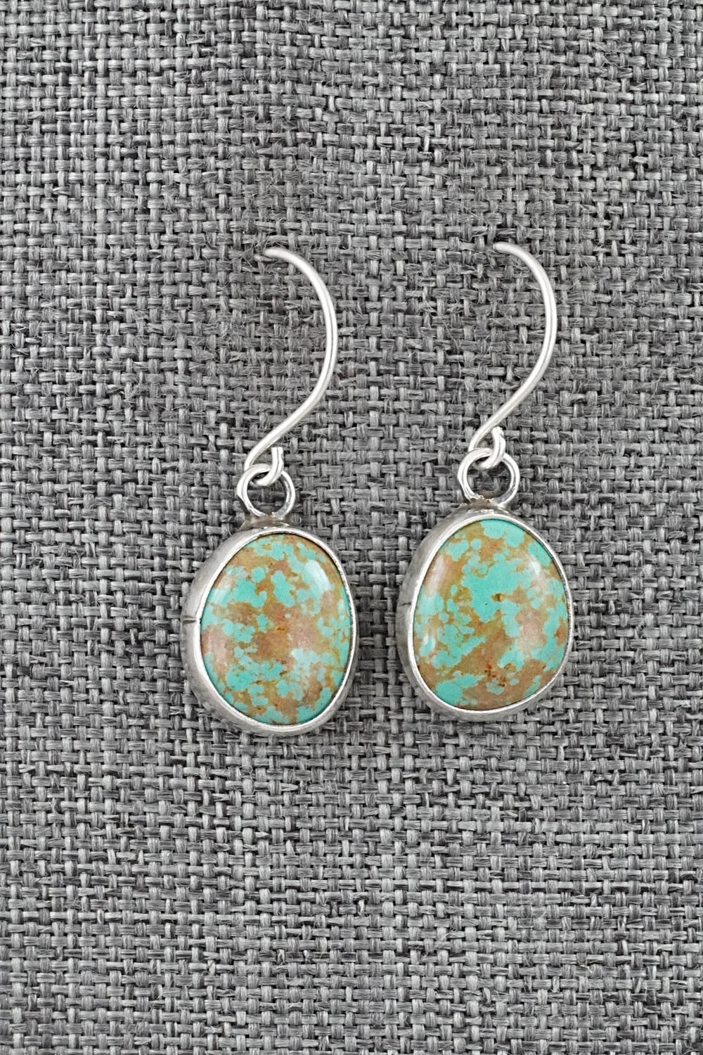 Turquoise & Sterling Silver Earrings - Rosemary Saunders