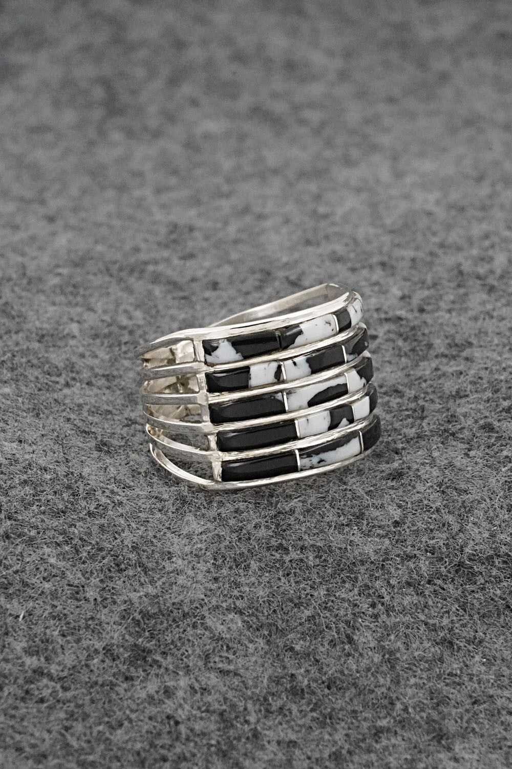 White Buffalo & Sterling Silver Ring - Jamie Johnson - Size 9