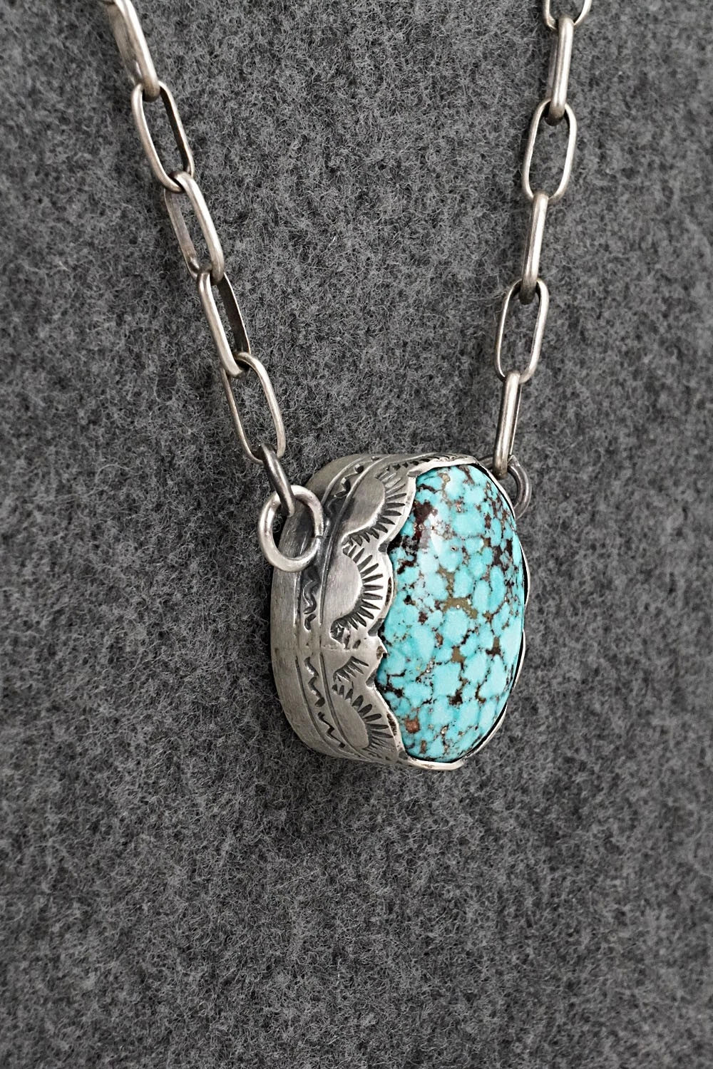 Turquoise & Sterling Silver Necklace - Randy Boyd