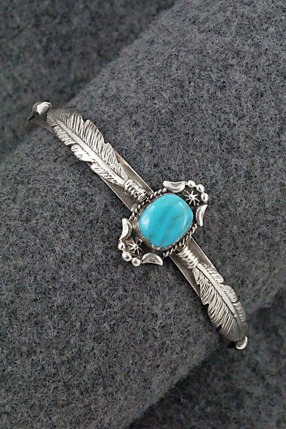Turquoise & Sterling Silver Bracelet - Bobby Platero