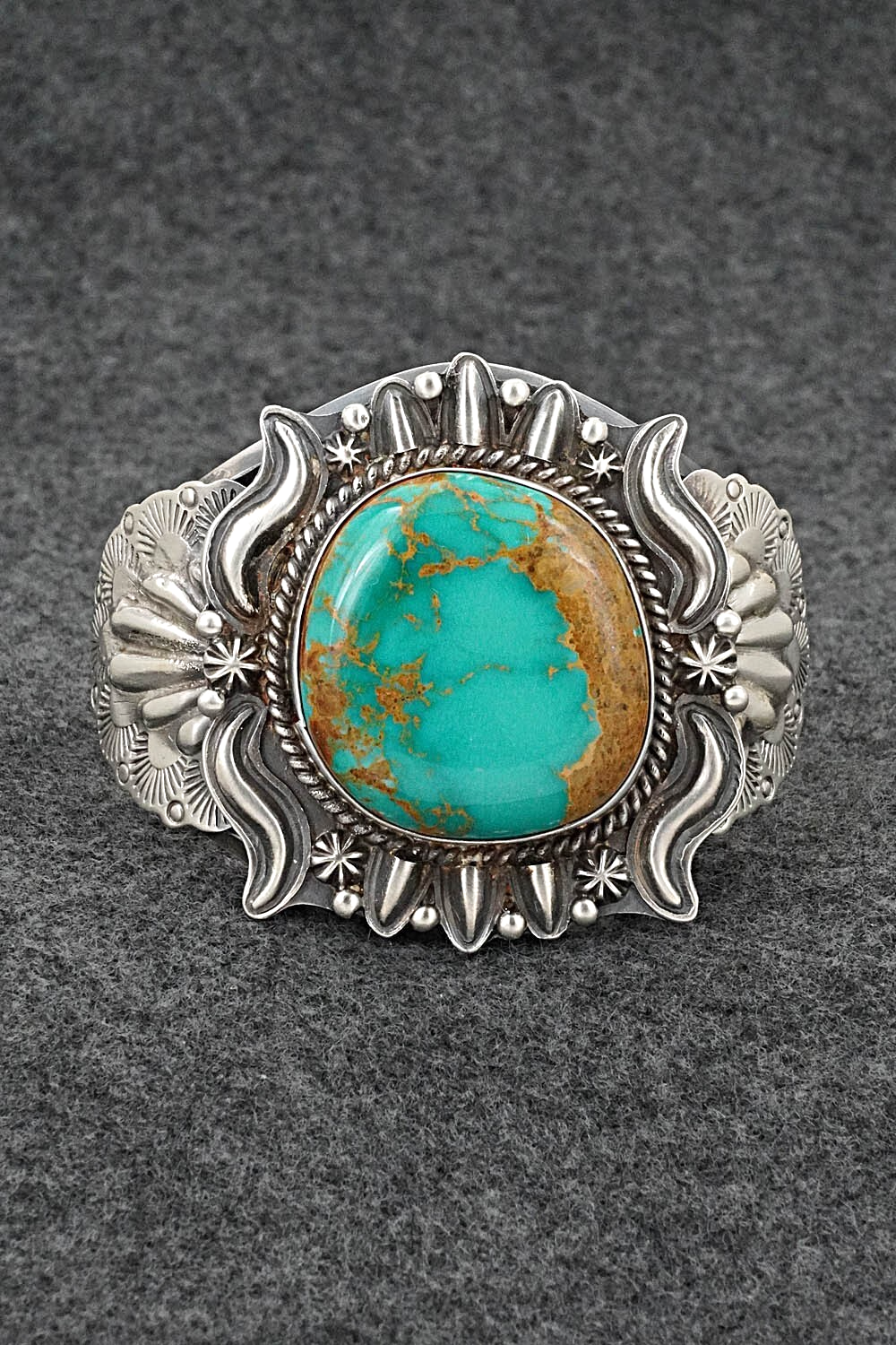 Turquoise & Sterling Silver Bracelet - Raymond Delgarito