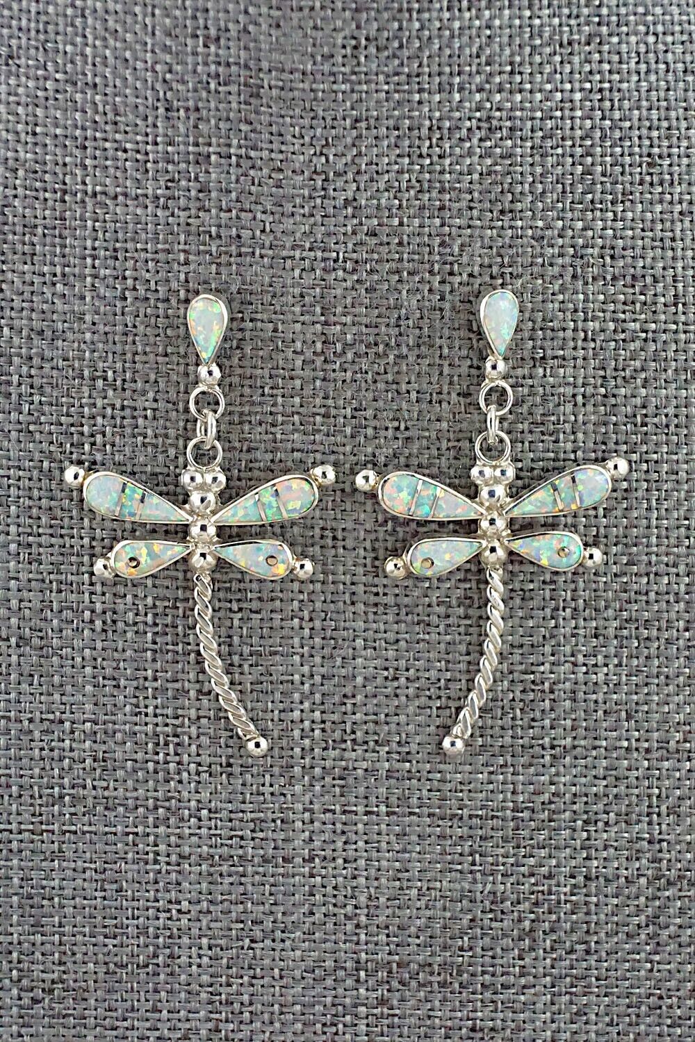 Opalite & Sterling Silver Earrings - Lyndon Ahiyite