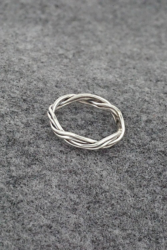Sterling Silver Ring - Elaine Tahe - Size 8