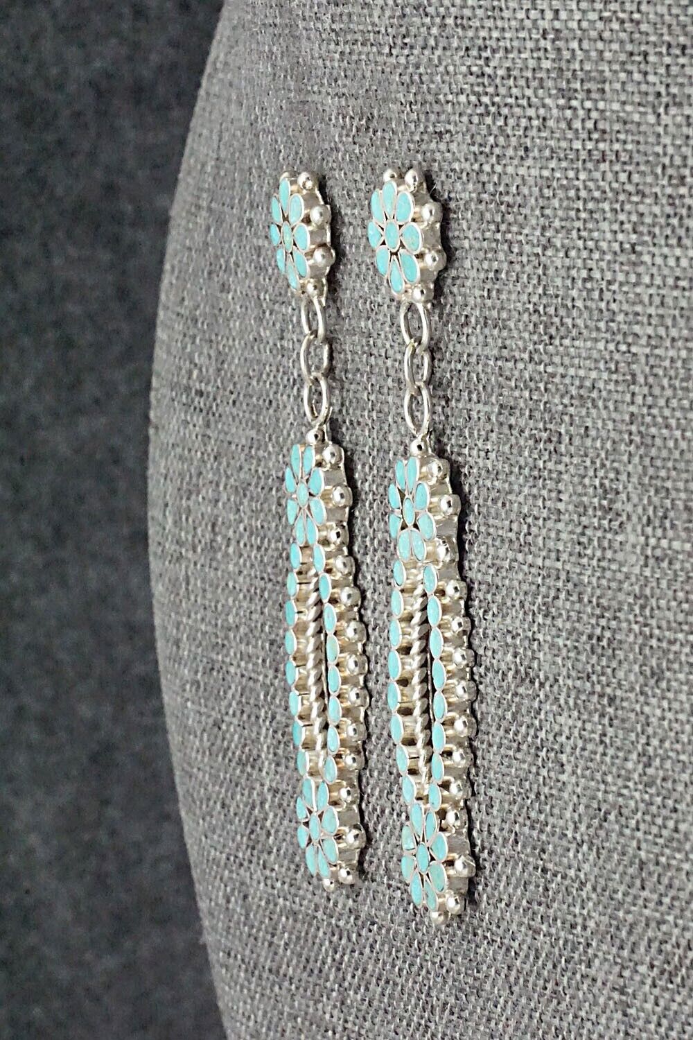 Turquoise & Sterling Silver Earrings - Michelle Peina