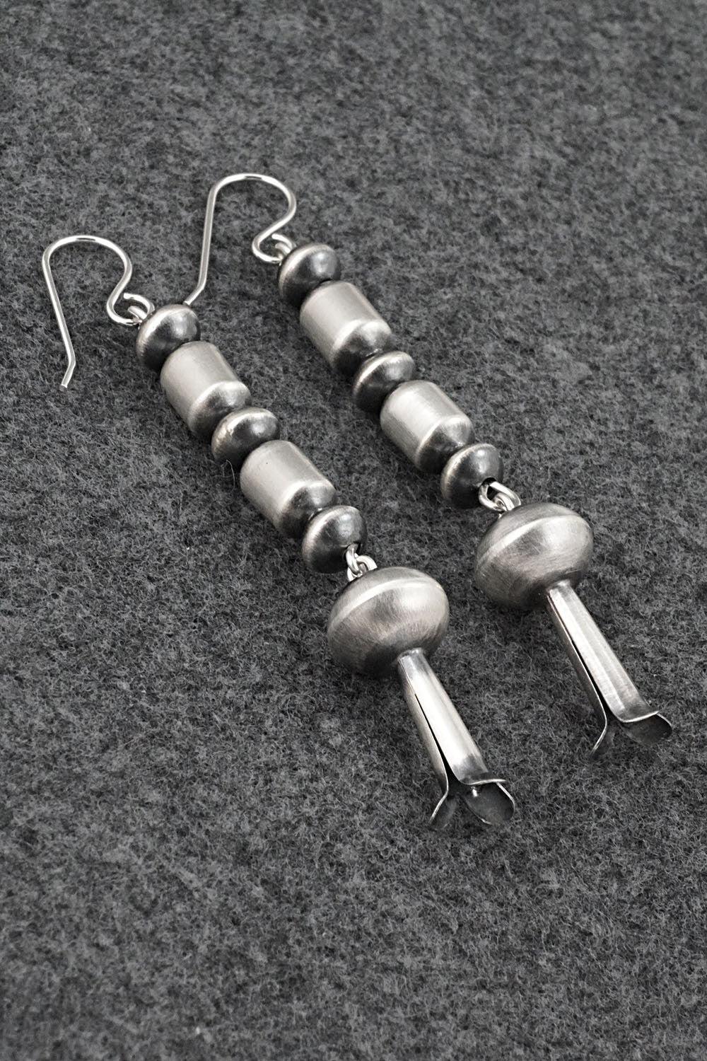Sterling Silver Navajo Pearl Earrings - Tonisha Haley