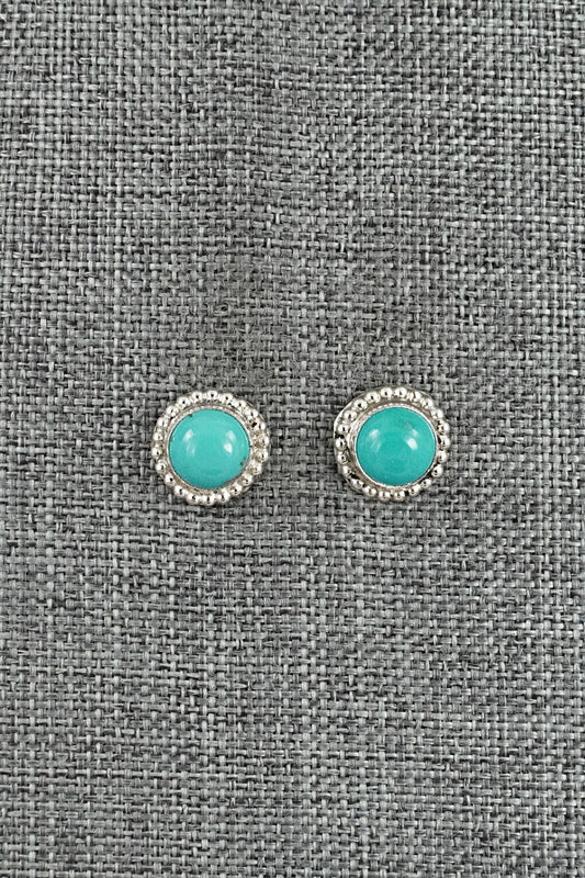Turquoise & Sterling Silver Earrings - Byron Begay